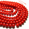 natural - CORAL - 16 inches - full strand - amazing - nice high quality - smooth polished - round beads - red coral - size - 4 mm approx
